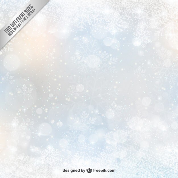 Gratis Vektor snowflake bokeh decoration