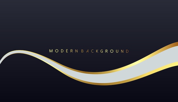 Sort gradient baggrund med bølgede linjer