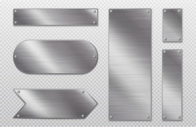Stainless steel tags with blank metal surface