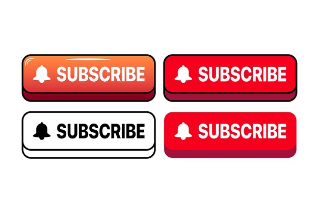 subscribe buttons set multiple styles