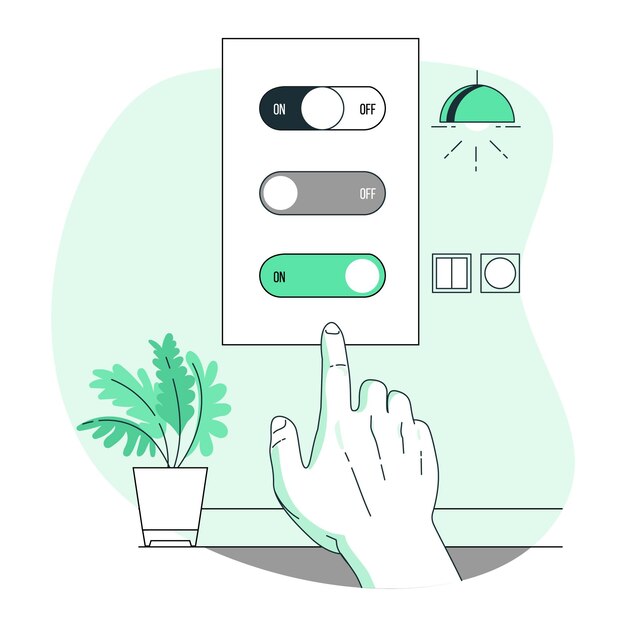 Switches concept illustration