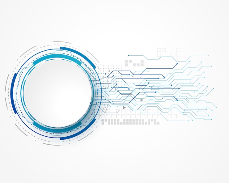 Gratis Vektor technology concept background with wire mesh and text space