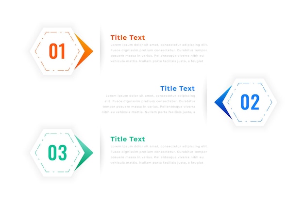 three step infographic process chart template design vector