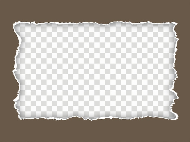 torn paper style frame design background