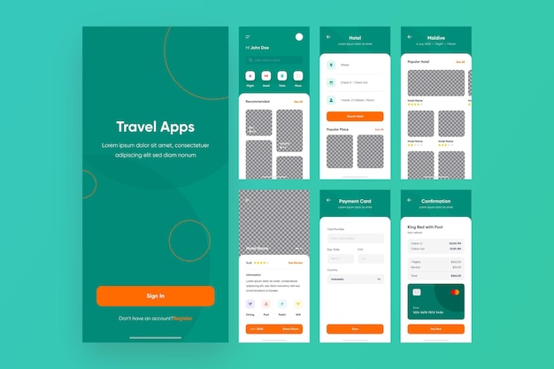 travel booking app collection