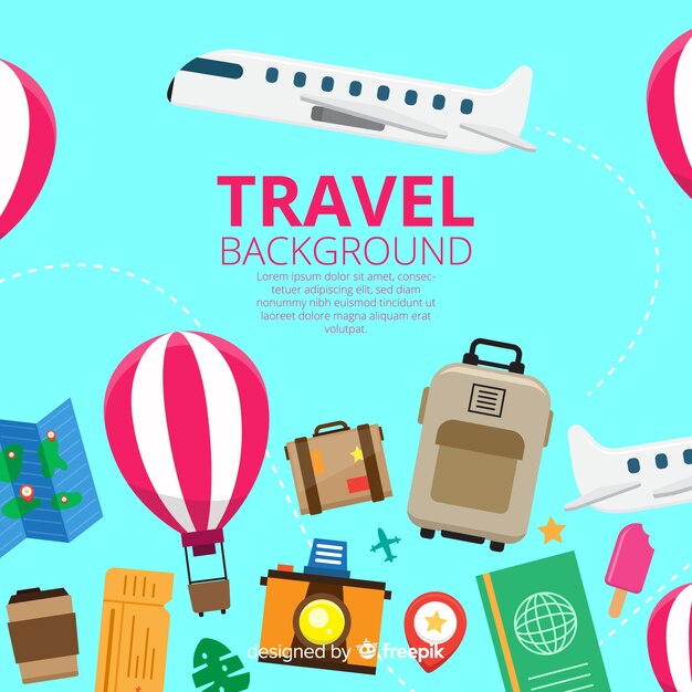 travel stuff background
