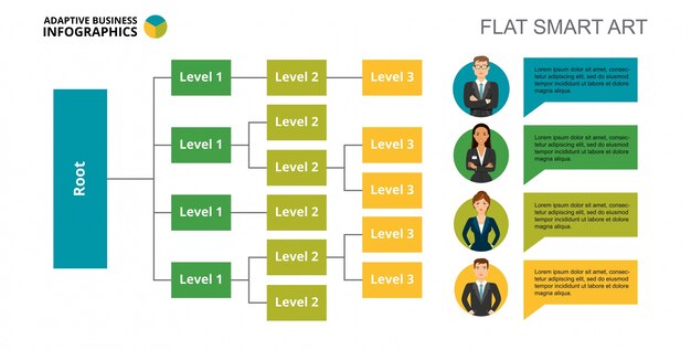 tree chart slide template