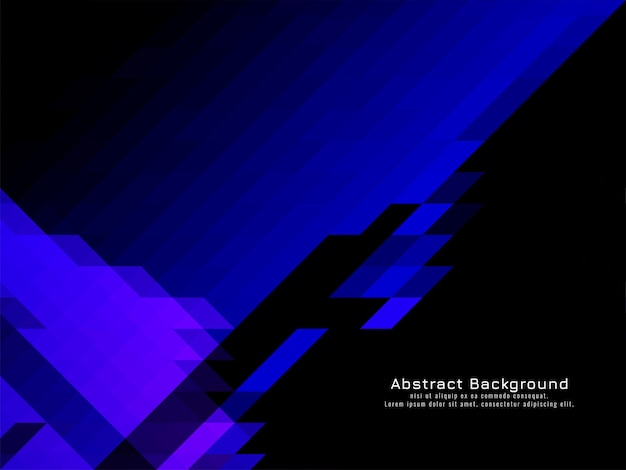 triangular mosaic pattern blue color geometric background vector