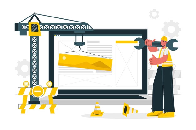 under construction concept illustration