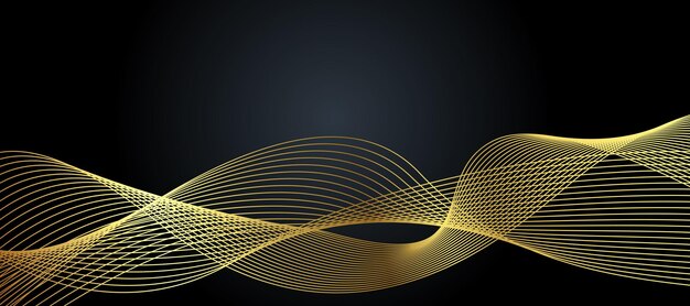 vector abstract black and gold luxury background with abstracts