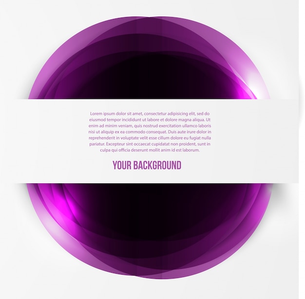 Vector abstract circles template. Object web