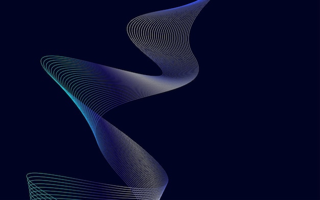 vector abstract wave background blue gradient waves background