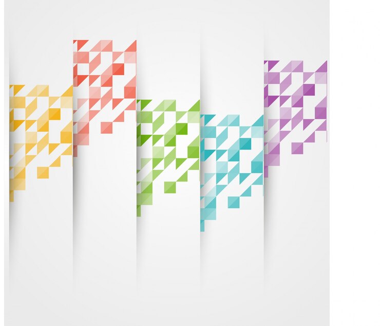 Gratis Vektor vector triangle color