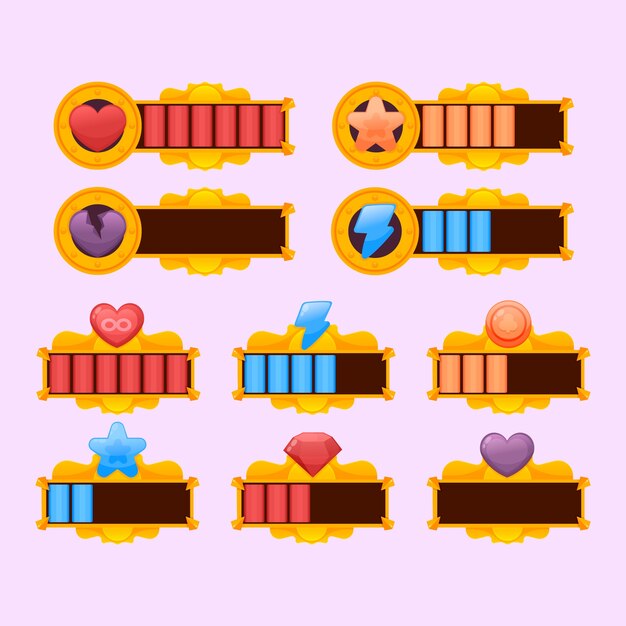 video game game health bar element