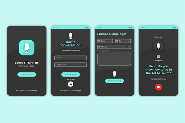 voice translator app interface