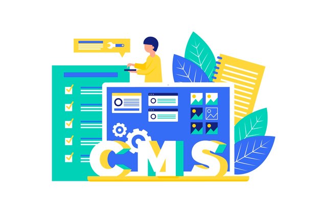 web development concept illustrated