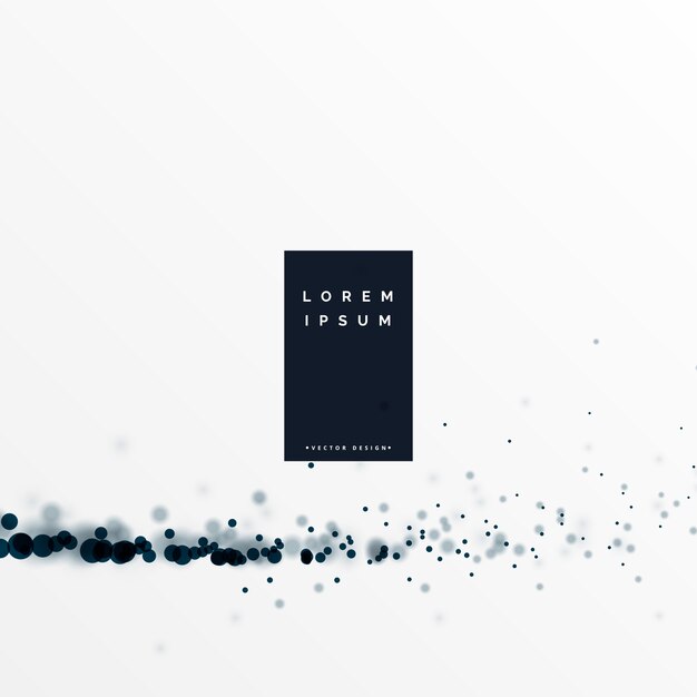 white background with black particle effect