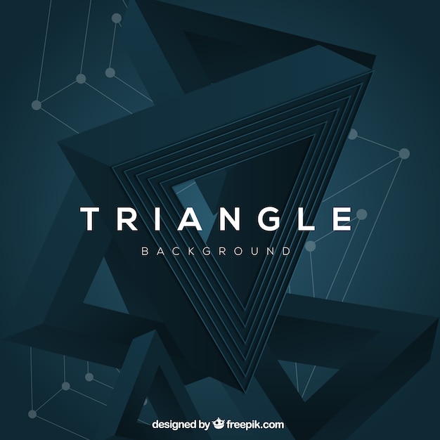 abstract background with 3d triangles
