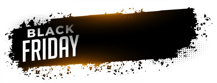 Gratis Vektor abstract black friday sale web banner template