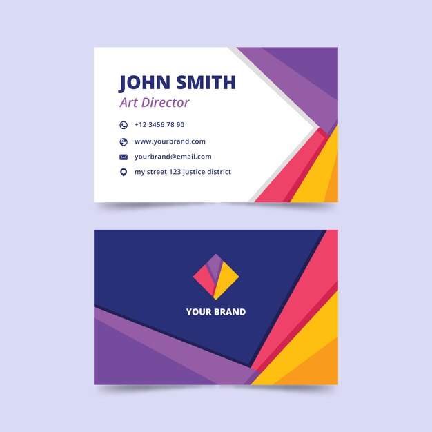 abstract business card template concept