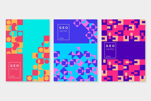 Abstract geometric cover collection
