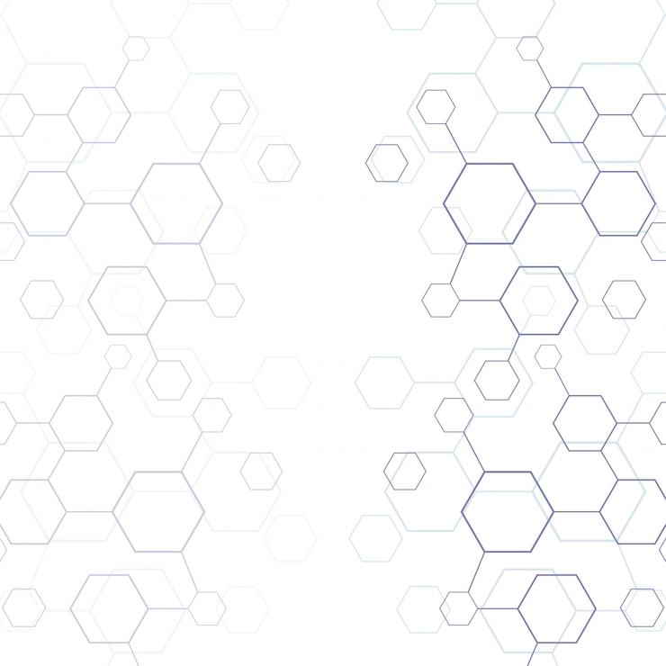 Gratis Vektor abstract line hexagon geometric texture