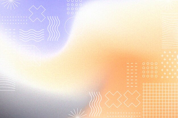 Abstract modern gradient background with grainy texture and geometric shapes