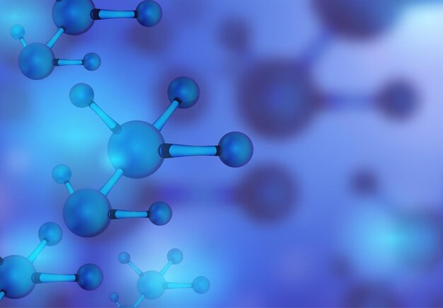 abstract molecules design vector illustration atoms medical background for banner or flyer