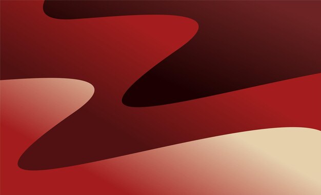 Abstract Red Wave Background