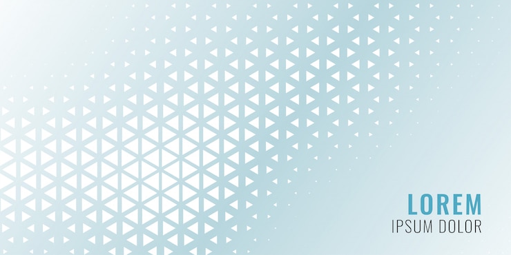 Gratis Vektor abstract triangle pattern banner 