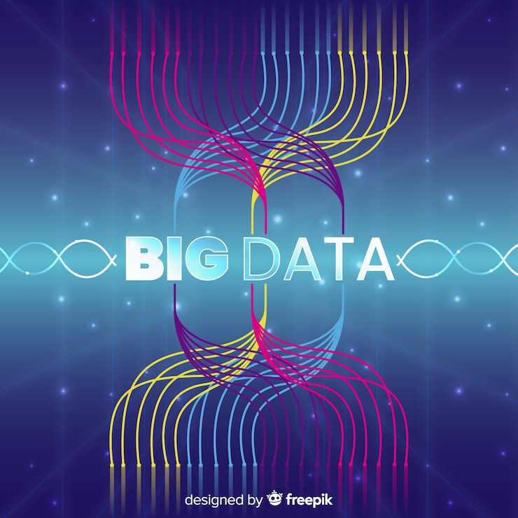 Gratis Vektor abstrakt og kreativ stordata bakgrunn