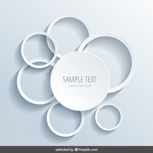 Gratis Vektor background with circular shapes