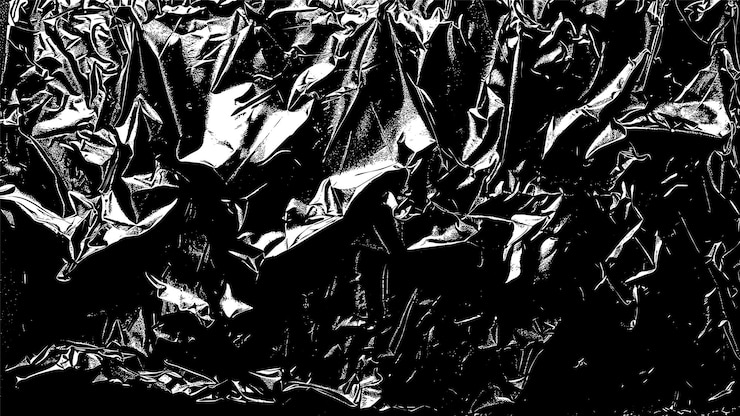 Gratis Vektor black crumpled foil