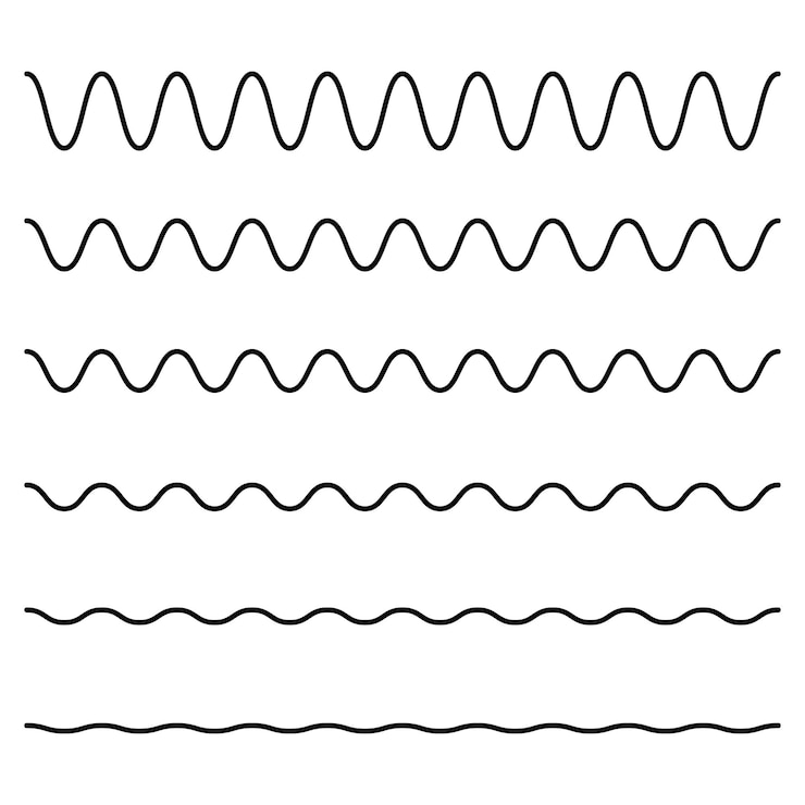Gratis Vektor black curly divider lines