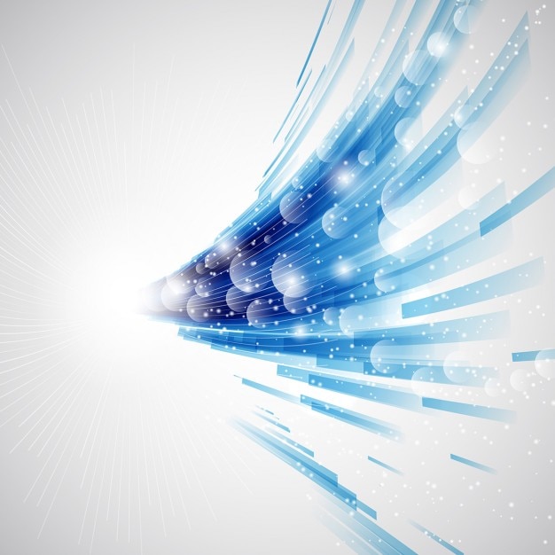 Gratis Vektor blue abstract background with lights