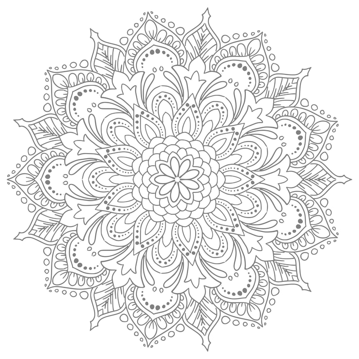 Gratis Vektor circular pattern in form of decorative mandala design