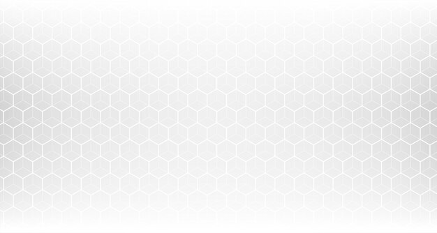 Clean white hexagonal pattern mesh