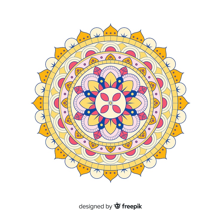 Gratis Vektor colorful mandala background