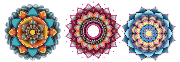 Colorful Mandala Patterns Collection