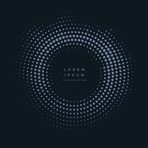 Dark circular halftone dots background