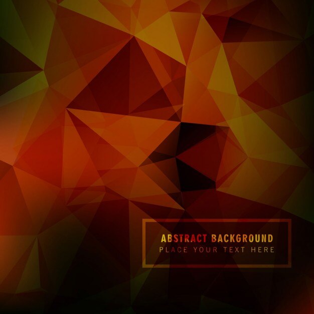 Dark orange polygonal background