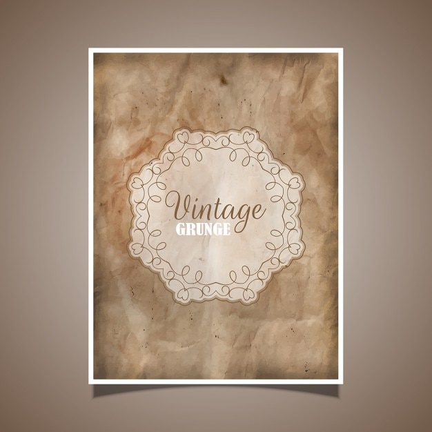 Gratis Vektor decorative card in vintage style