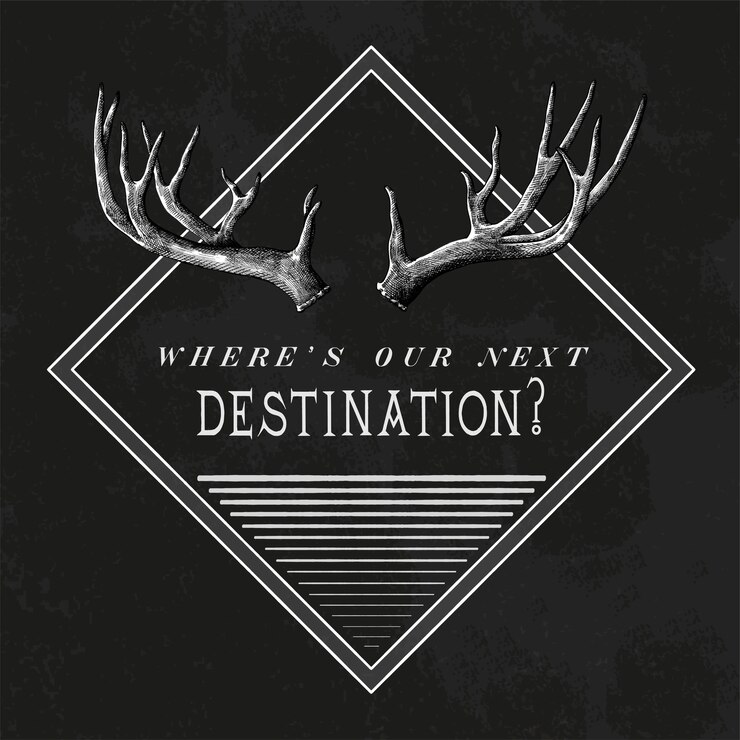 Gratis Vektor destination travel logo design vector