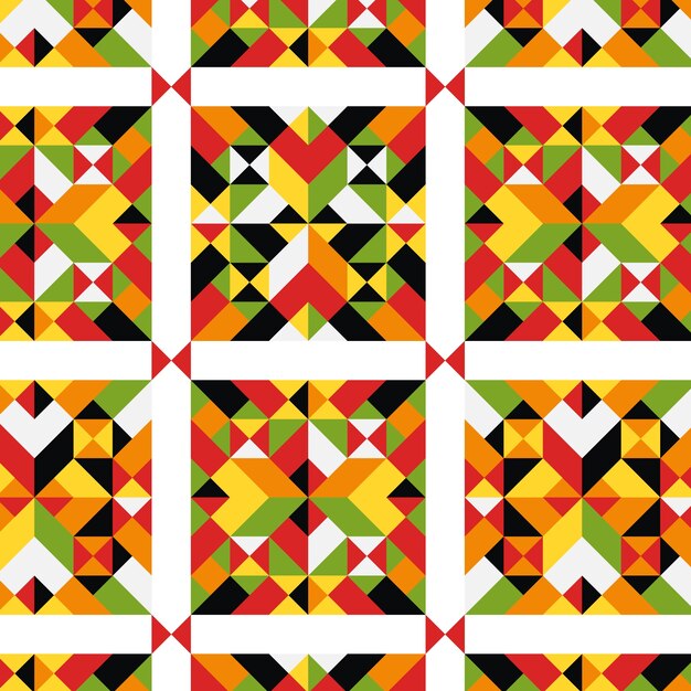 flat design colorful geometric pattern
