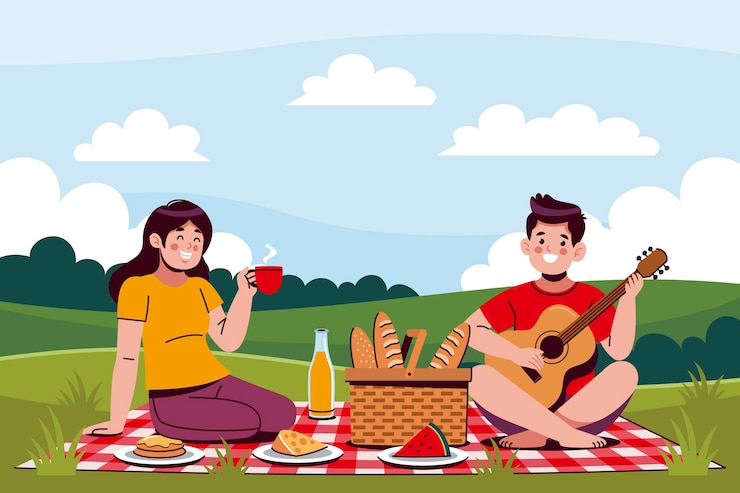 Gratis Vektor flat international picnic day background