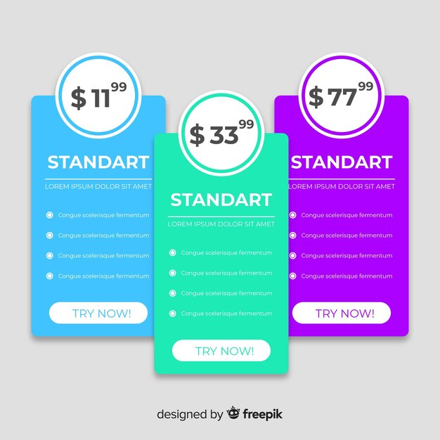 Flat price list collection