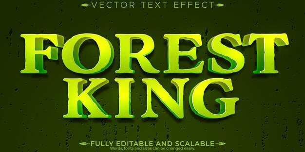 forest text effect editable trees and wildlife customizable font style
