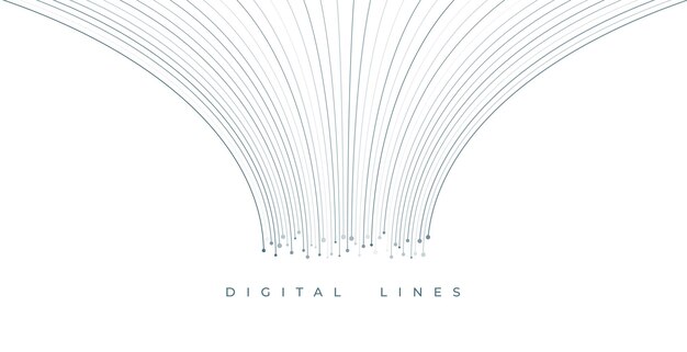 futuristic web digital line pattern techno background design vector