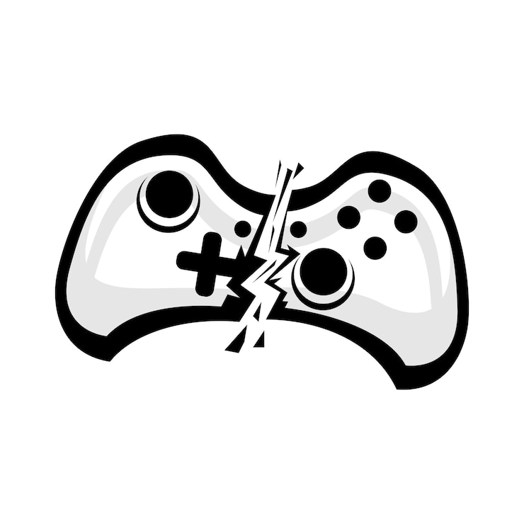 Gratis Vektor game crash icon logo design