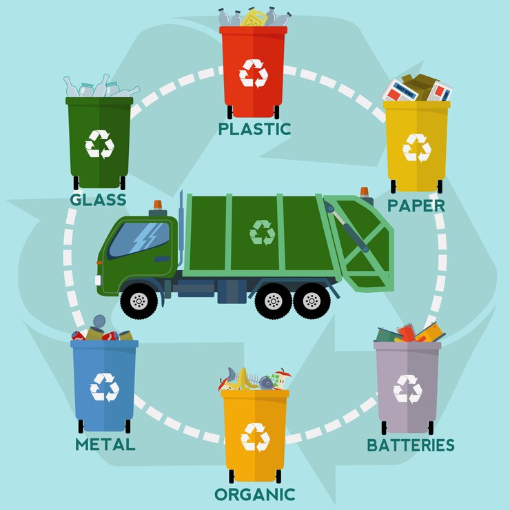 Gratis Vektor garbage background design